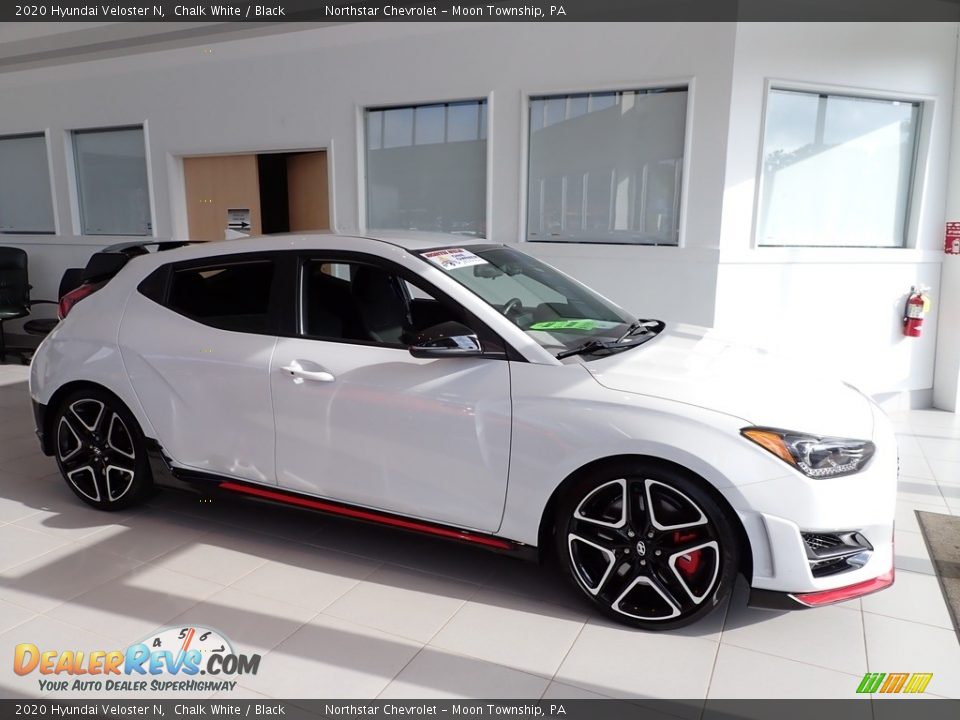 Chalk White 2020 Hyundai Veloster N Photo #7