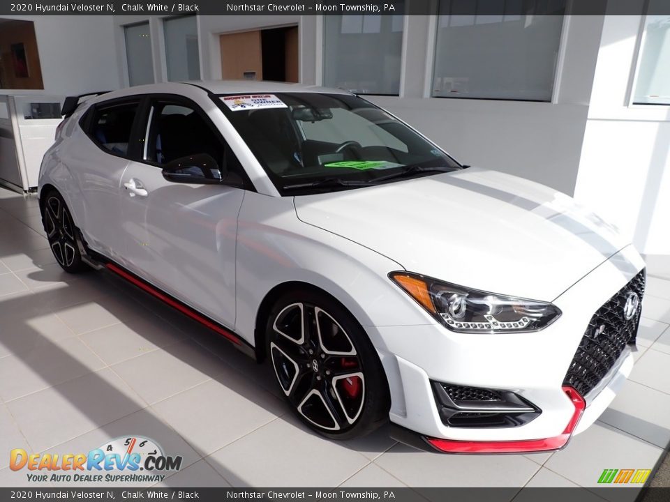 Chalk White 2020 Hyundai Veloster N Photo #8