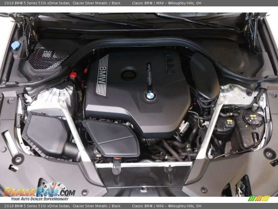 2019 BMW 5 Series 530i xDrive Sedan Glacier Silver Metallic / Black Photo #21