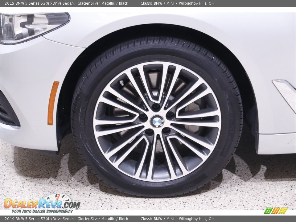 2019 BMW 5 Series 530i xDrive Sedan Glacier Silver Metallic / Black Photo #22