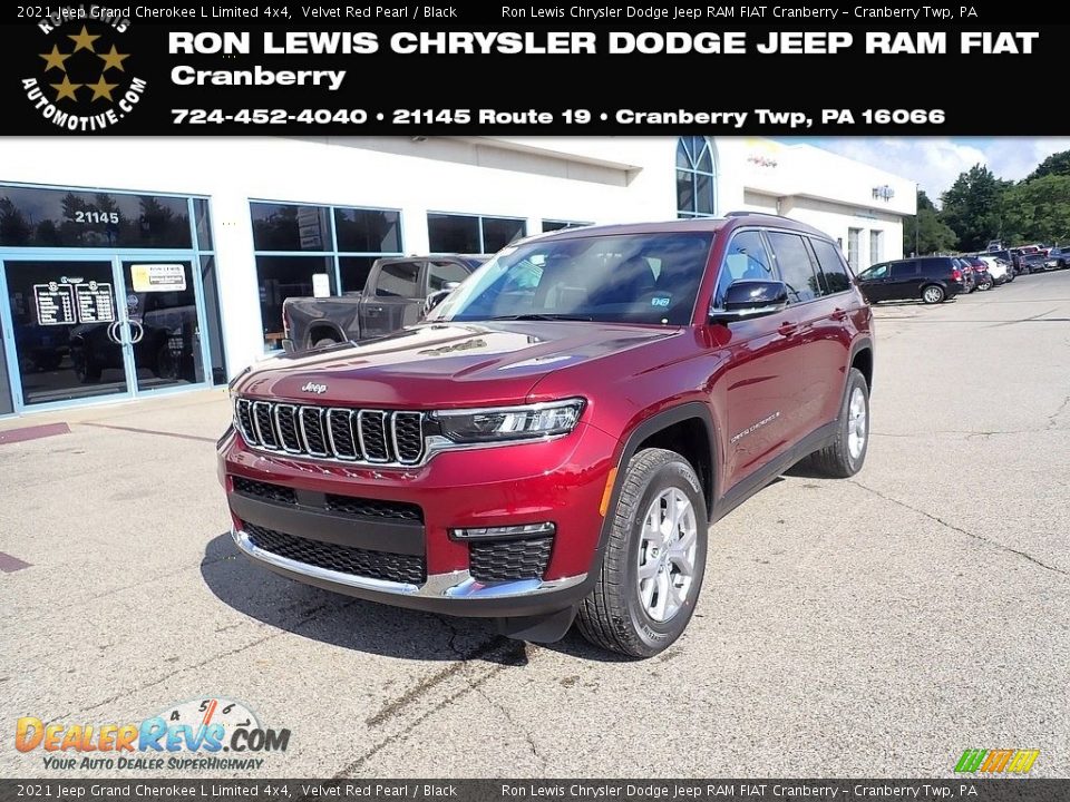 2021 Jeep Grand Cherokee L Limited 4x4 Velvet Red Pearl / Black Photo #1