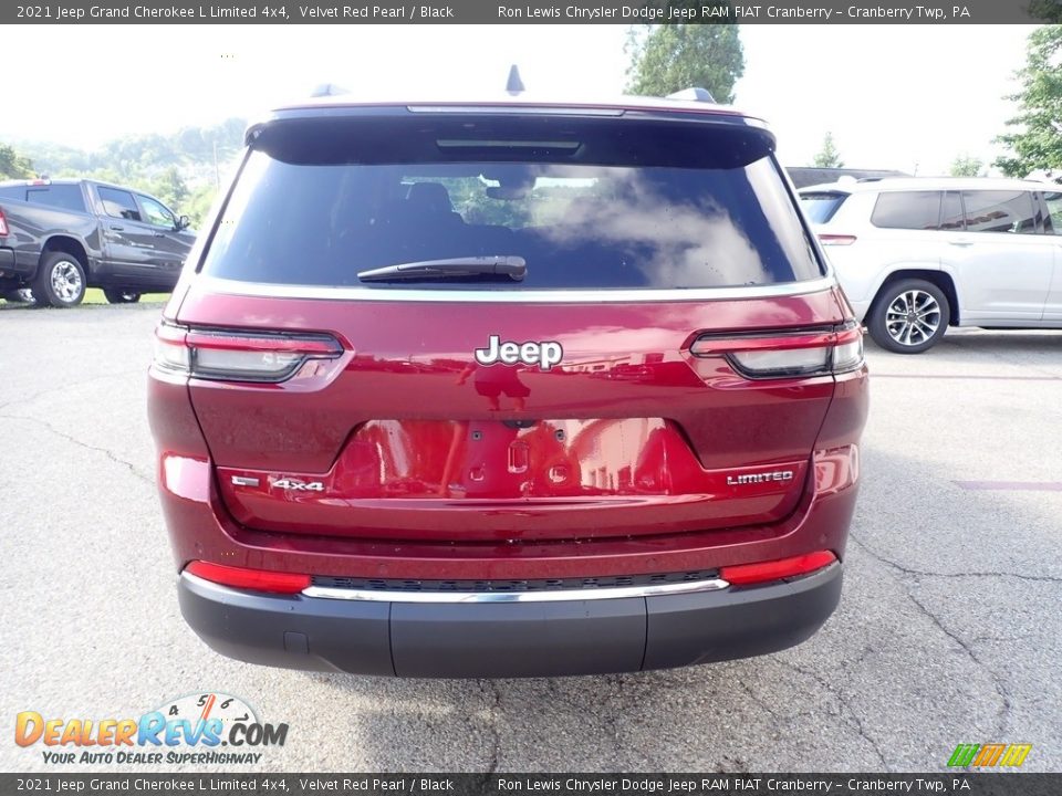 2021 Jeep Grand Cherokee L Limited 4x4 Velvet Red Pearl / Black Photo #4