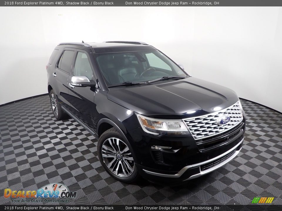 2018 Ford Explorer Platinum 4WD Shadow Black / Ebony Black Photo #4