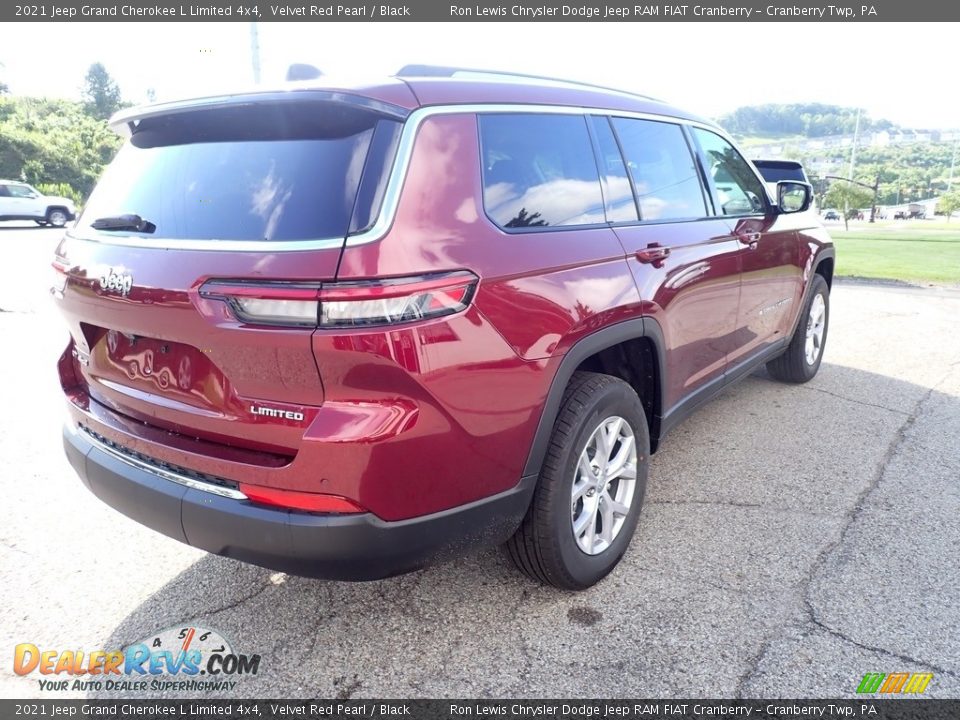 2021 Jeep Grand Cherokee L Limited 4x4 Velvet Red Pearl / Black Photo #5