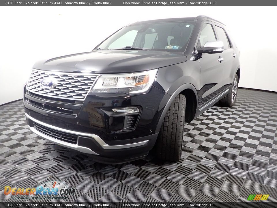 2018 Ford Explorer Platinum 4WD Shadow Black / Ebony Black Photo #6