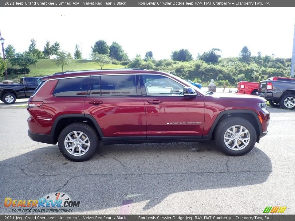 2021 Jeep Grand Cherokee L Limited 4x4 Velvet Red Pearl / Black Photo #6