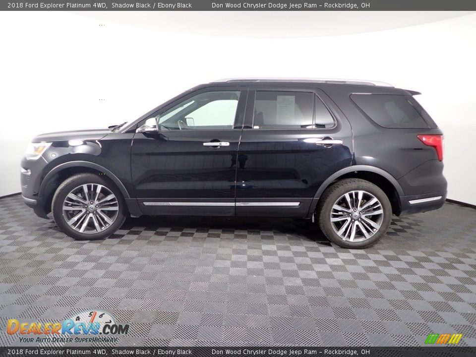 2018 Ford Explorer Platinum 4WD Shadow Black / Ebony Black Photo #7