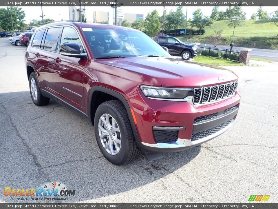 2021 Jeep Grand Cherokee L Limited 4x4 Velvet Red Pearl / Black Photo #7