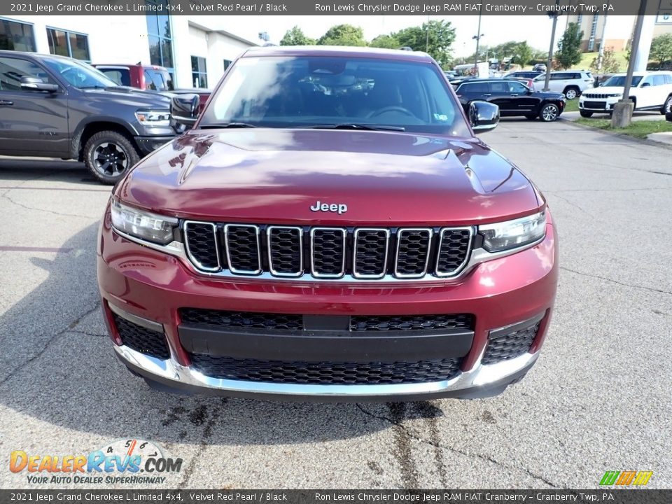 2021 Jeep Grand Cherokee L Limited 4x4 Velvet Red Pearl / Black Photo #8