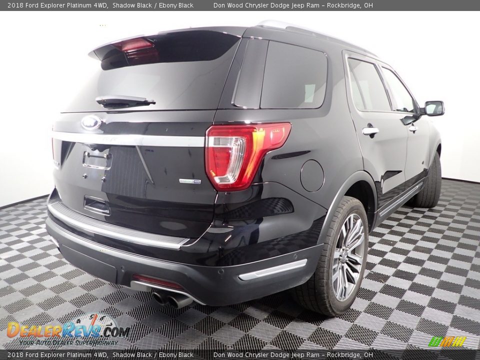 2018 Ford Explorer Platinum 4WD Shadow Black / Ebony Black Photo #10