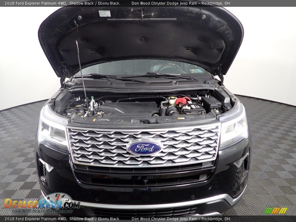 2018 Ford Explorer Platinum 4WD Shadow Black / Ebony Black Photo #14