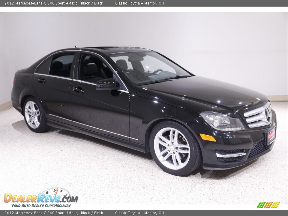 2012 Mercedes-Benz C 300 Sport 4Matic Black / Black Photo #1