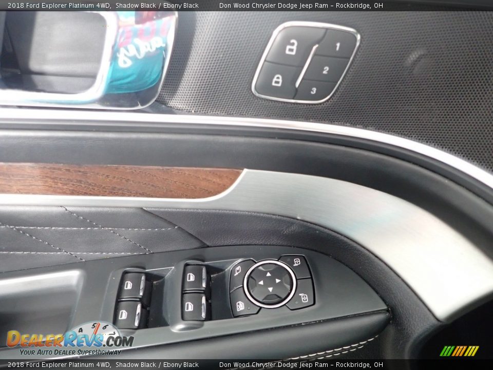 2018 Ford Explorer Platinum 4WD Shadow Black / Ebony Black Photo #18