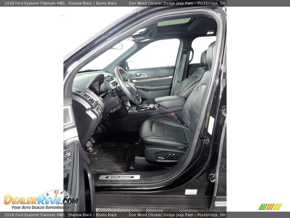 2018 Ford Explorer Platinum 4WD Shadow Black / Ebony Black Photo #19