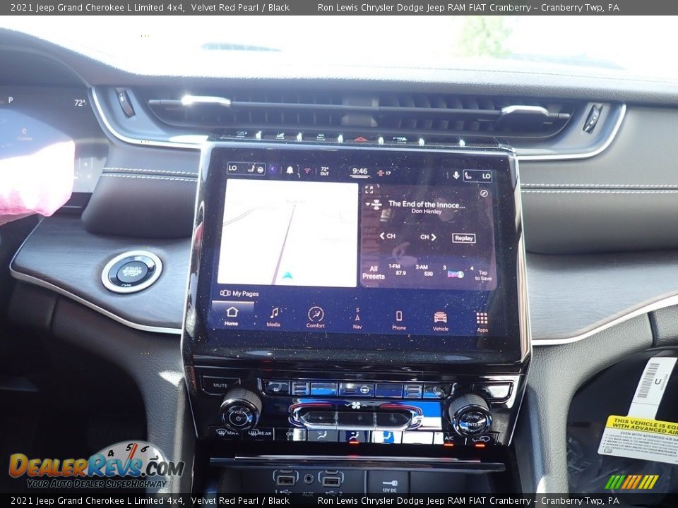 2021 Jeep Grand Cherokee L Limited 4x4 Velvet Red Pearl / Black Photo #18