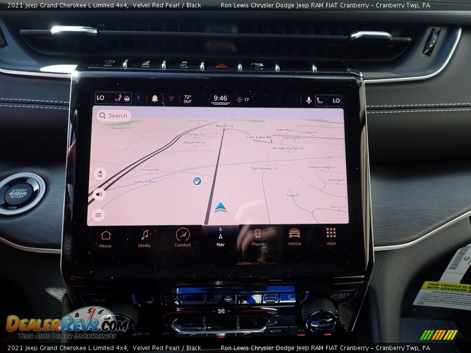 2021 Jeep Grand Cherokee L Limited 4x4 Velvet Red Pearl / Black Photo #19