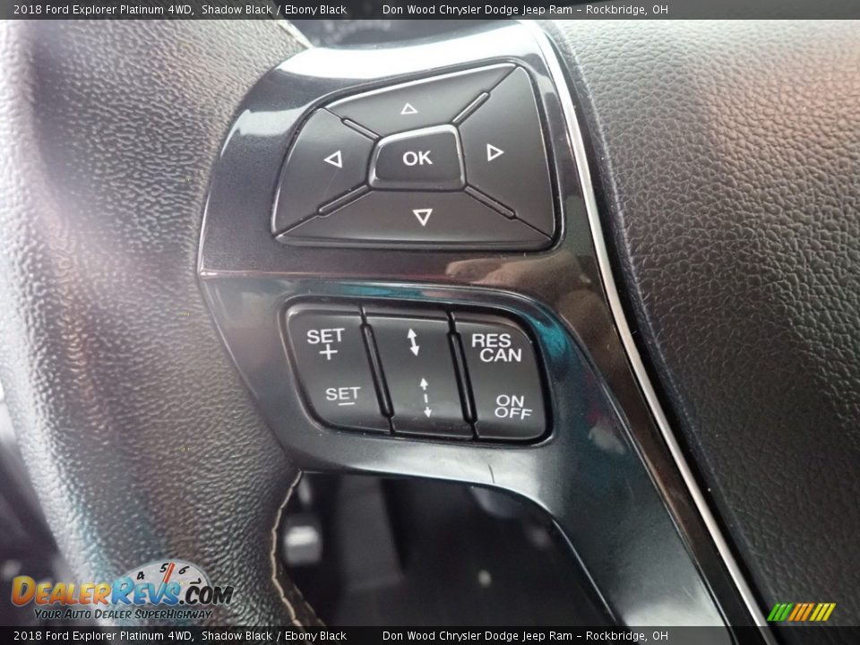 2018 Ford Explorer Platinum 4WD Shadow Black / Ebony Black Photo #22