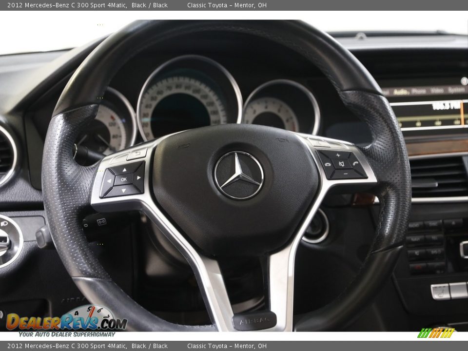 2012 Mercedes-Benz C 300 Sport 4Matic Black / Black Photo #7