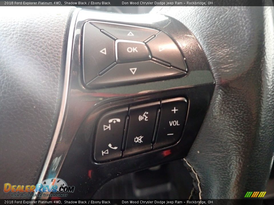 2018 Ford Explorer Platinum 4WD Shadow Black / Ebony Black Photo #23