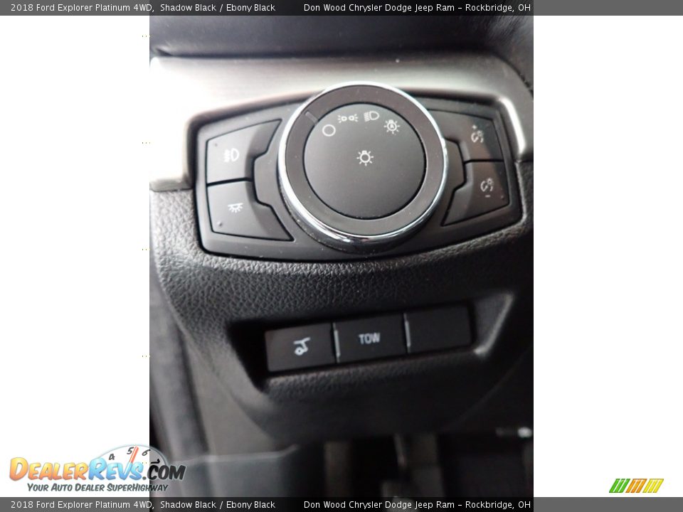 2018 Ford Explorer Platinum 4WD Shadow Black / Ebony Black Photo #24