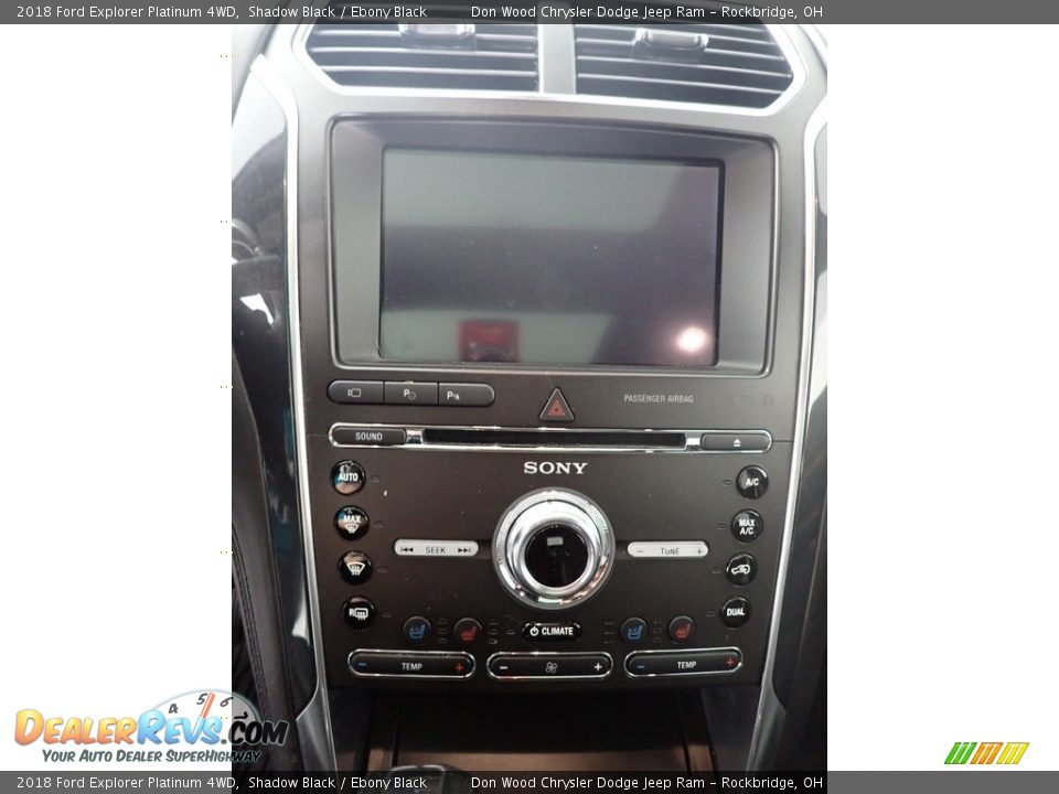 2018 Ford Explorer Platinum 4WD Shadow Black / Ebony Black Photo #25