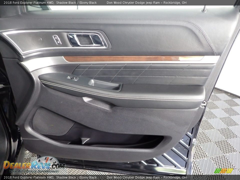 2018 Ford Explorer Platinum 4WD Shadow Black / Ebony Black Photo #34