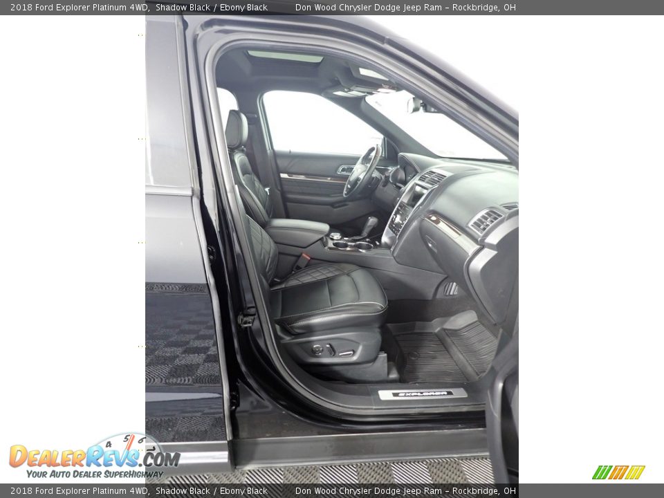 2018 Ford Explorer Platinum 4WD Shadow Black / Ebony Black Photo #36