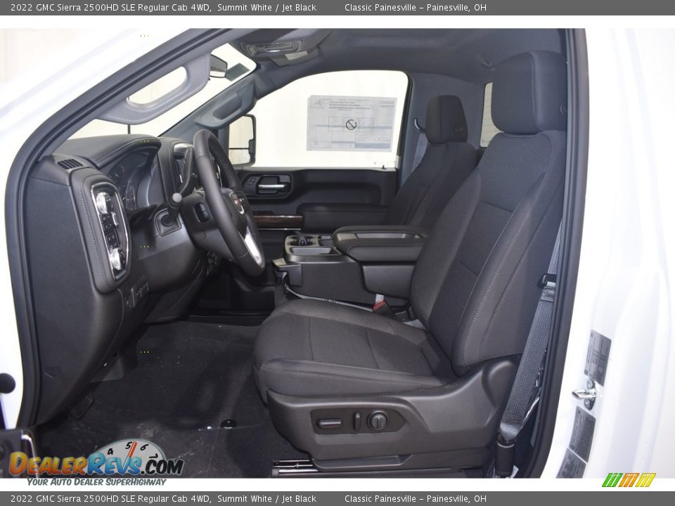 Jet Black Interior - 2022 GMC Sierra 2500HD SLE Regular Cab 4WD Photo #6