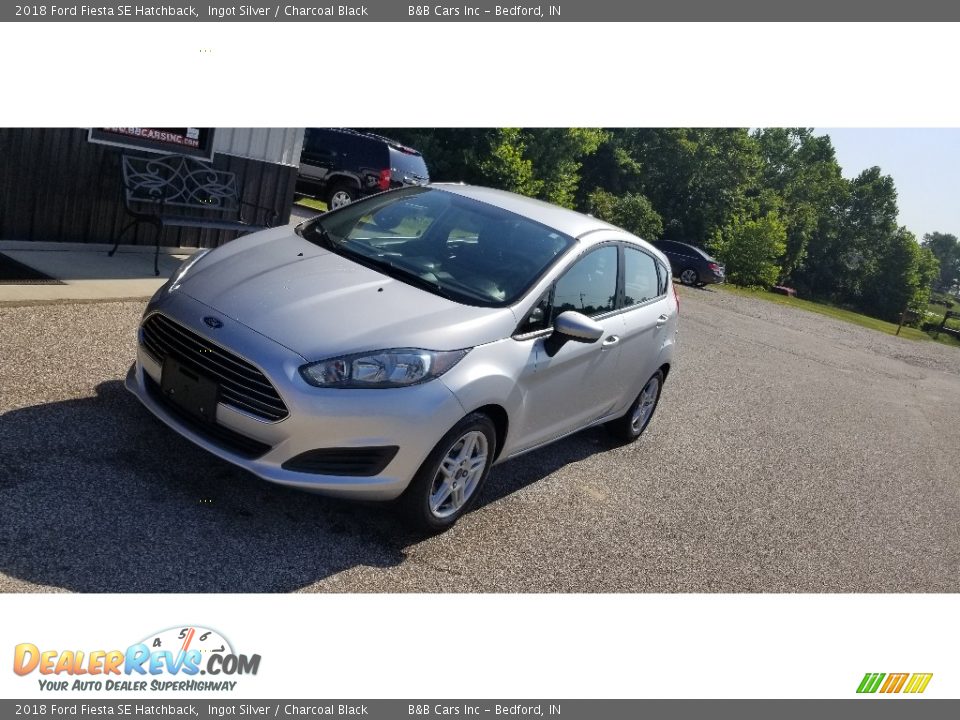 2018 Ford Fiesta SE Hatchback Ingot Silver / Charcoal Black Photo #9