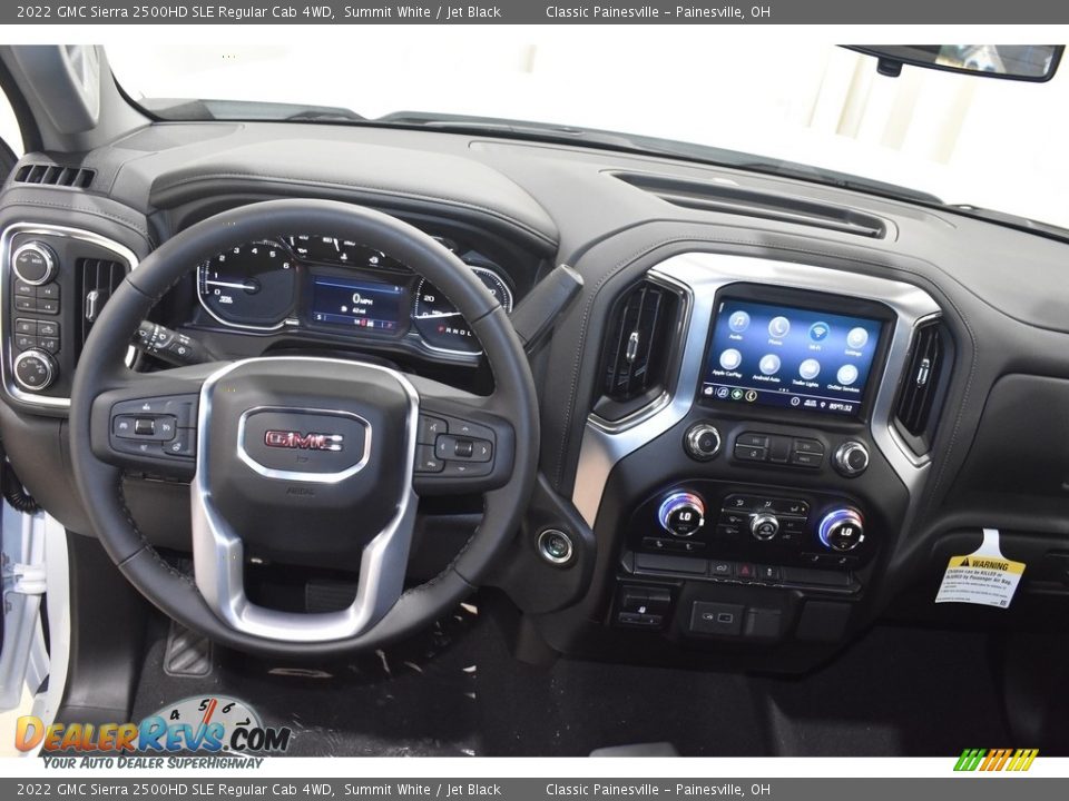 Dashboard of 2022 GMC Sierra 2500HD SLE Regular Cab 4WD Photo #10