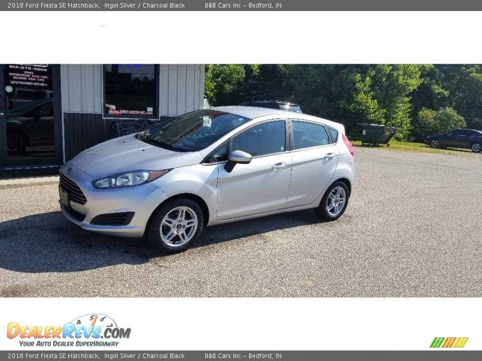 2018 Ford Fiesta SE Hatchback Ingot Silver / Charcoal Black Photo #10