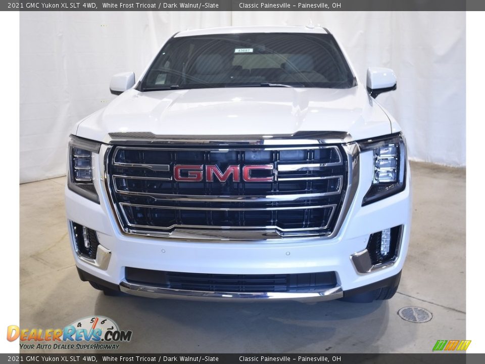 2021 GMC Yukon XL SLT 4WD White Frost Tricoat / Dark Walnut/­Slate Photo #4