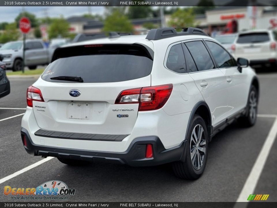 2018 Subaru Outback 2.5i Limited Crystal White Pearl / Ivory Photo #3