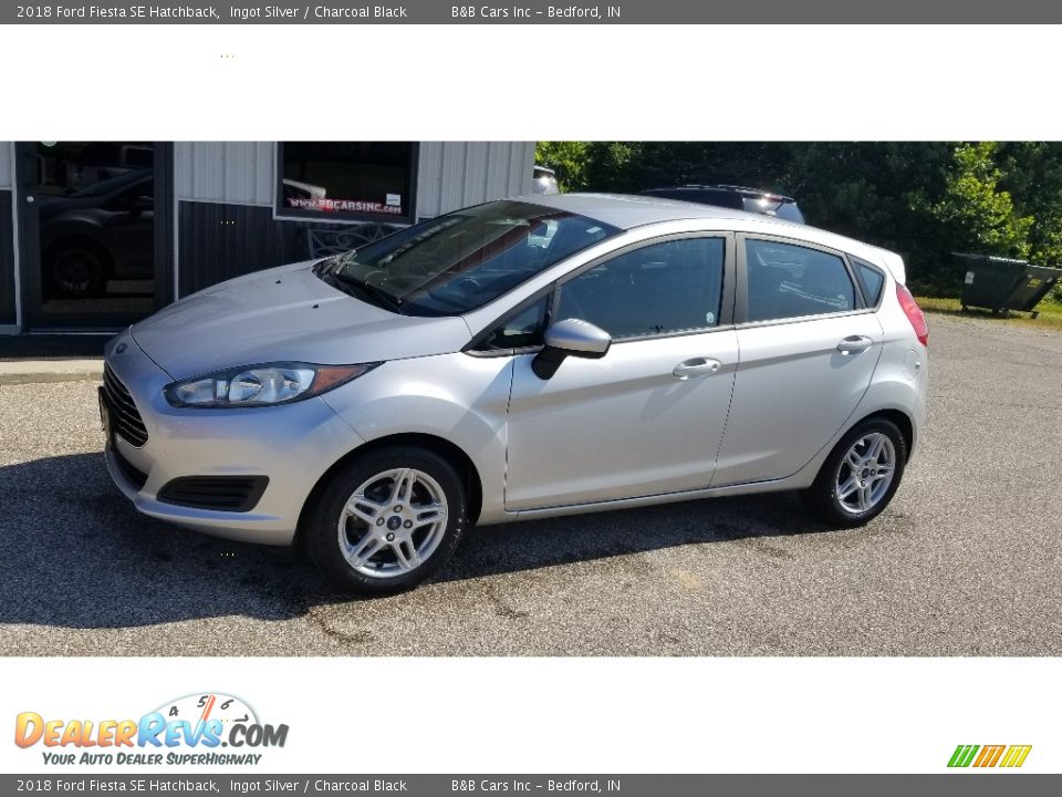 2018 Ford Fiesta SE Hatchback Ingot Silver / Charcoal Black Photo #25