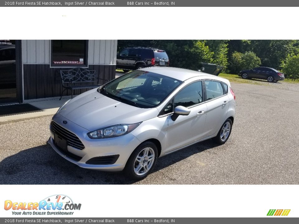 2018 Ford Fiesta SE Hatchback Ingot Silver / Charcoal Black Photo #27