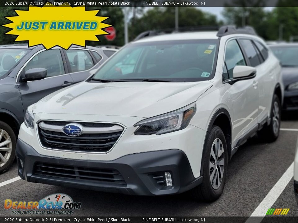 2020 Subaru Outback 2.5i Premium Crystal White Pearl / Slate Black Photo #1