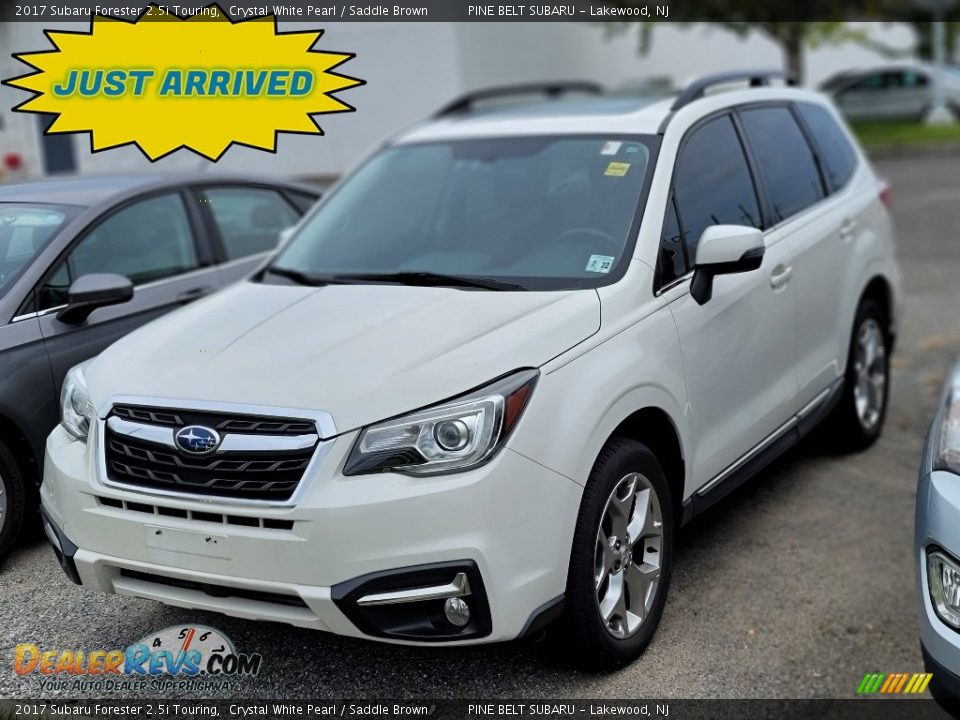 2017 Subaru Forester 2.5i Touring Crystal White Pearl / Saddle Brown Photo #1