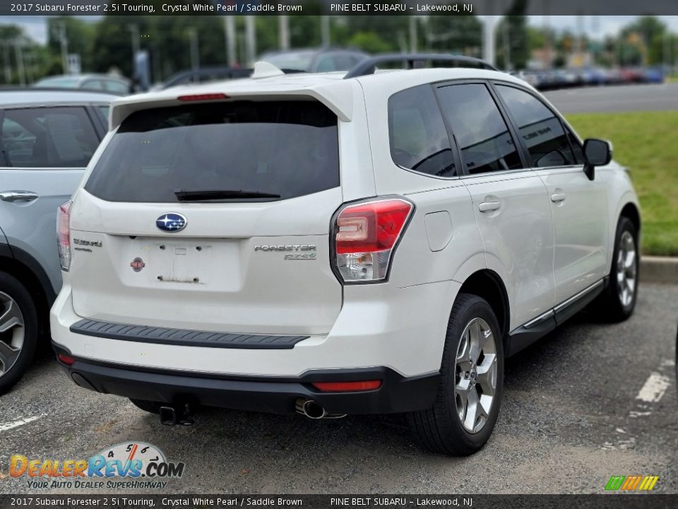 2017 Subaru Forester 2.5i Touring Crystal White Pearl / Saddle Brown Photo #4