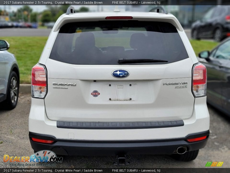 2017 Subaru Forester 2.5i Touring Crystal White Pearl / Saddle Brown Photo #5