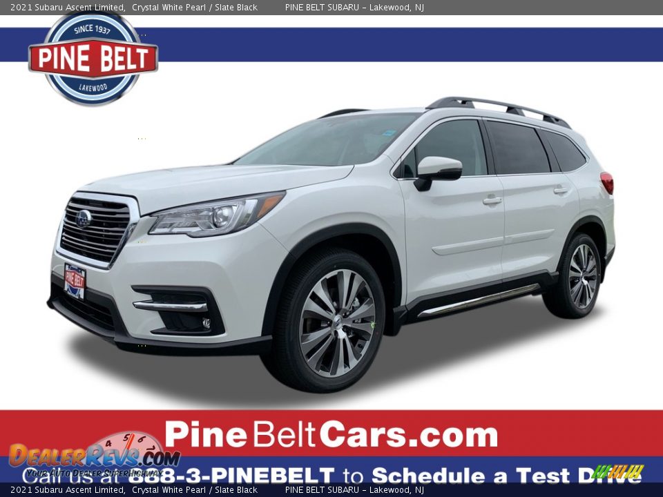 2021 Subaru Ascent Limited Crystal White Pearl / Slate Black Photo #1