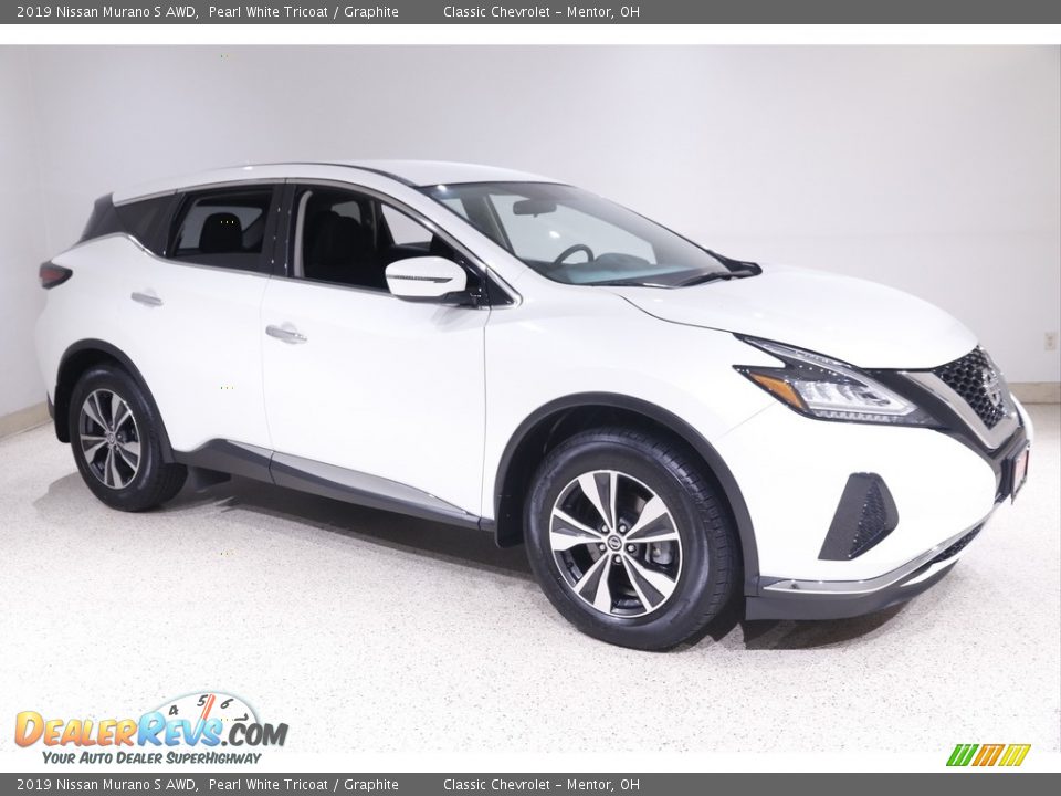 2019 Nissan Murano S AWD Pearl White Tricoat / Graphite Photo #1