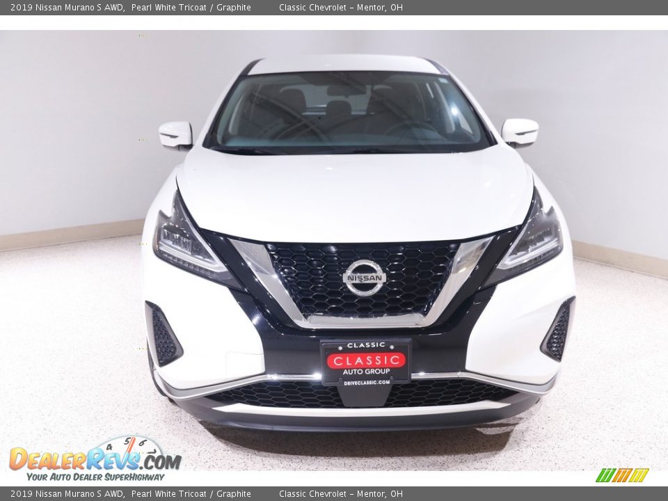 2019 Nissan Murano S AWD Pearl White Tricoat / Graphite Photo #2