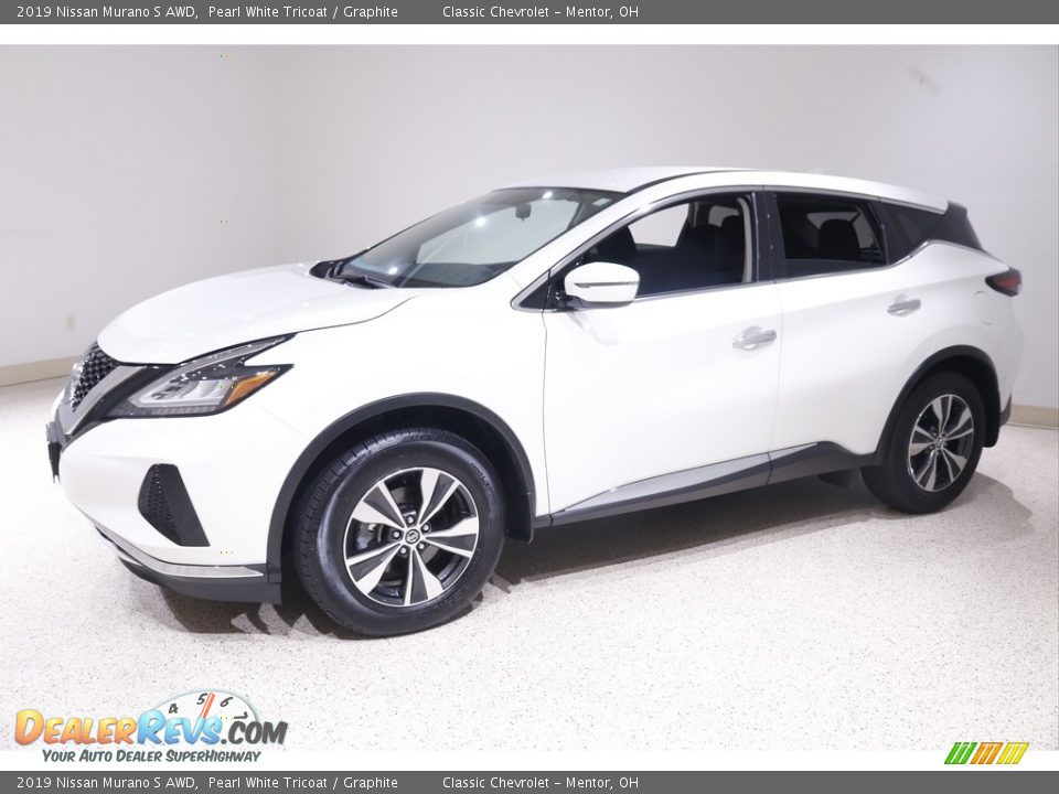 2019 Nissan Murano S AWD Pearl White Tricoat / Graphite Photo #3