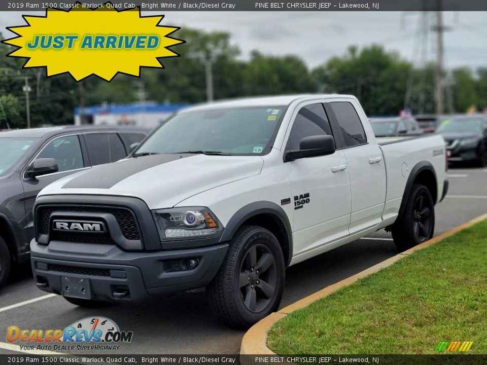 2019 Ram 1500 Classic Warlock Quad Cab Bright White / Black/Diesel Gray Photo #1