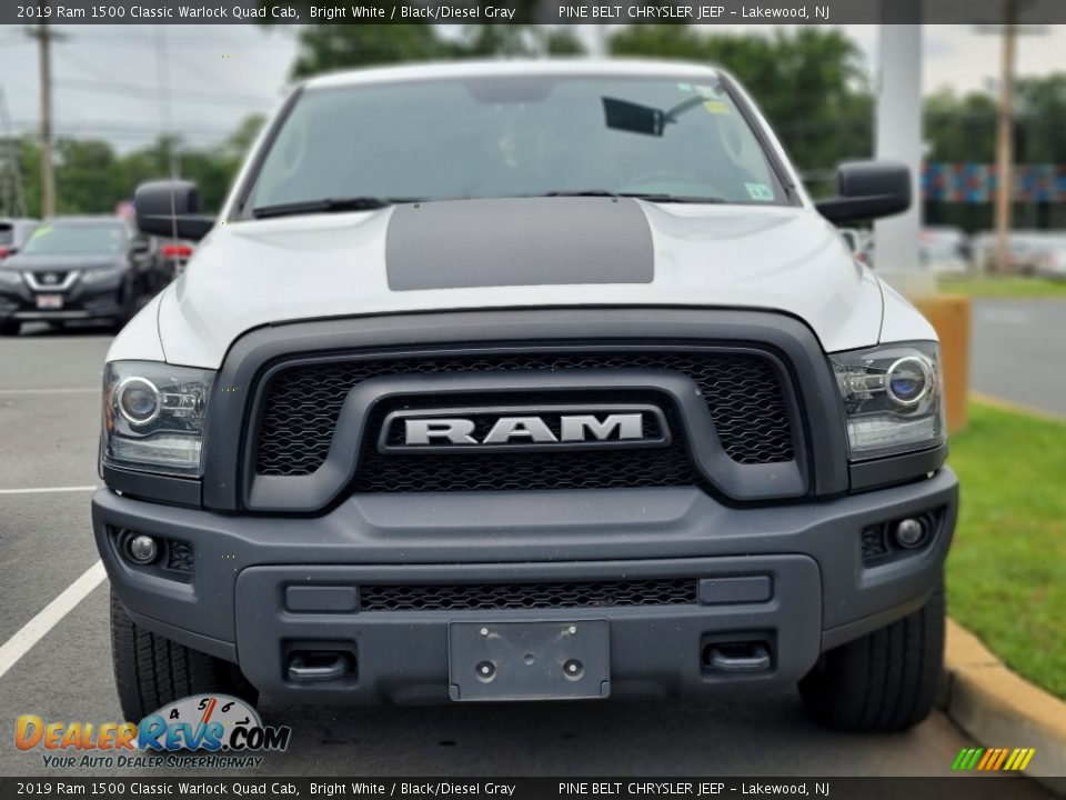 2019 Ram 1500 Classic Warlock Quad Cab Bright White / Black/Diesel Gray Photo #2