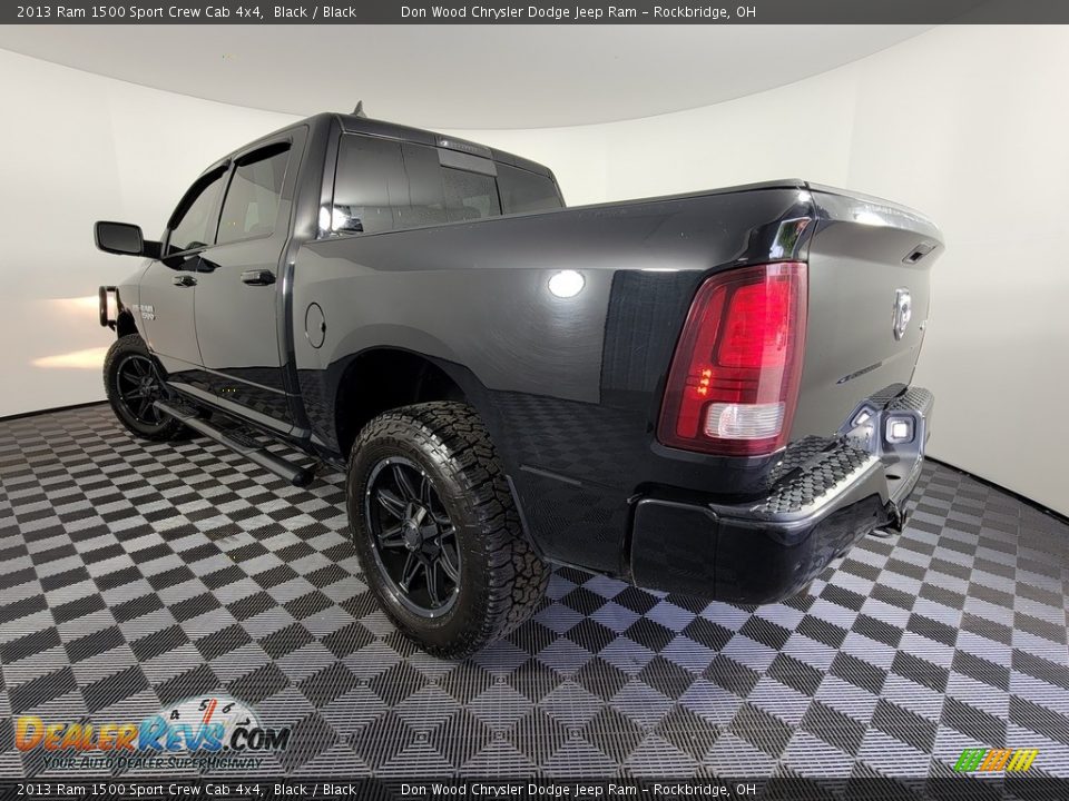 2013 Ram 1500 Sport Crew Cab 4x4 Black / Black Photo #6