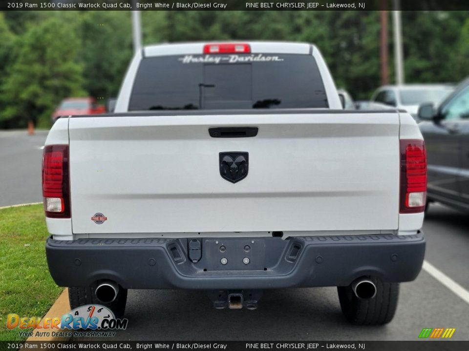 2019 Ram 1500 Classic Warlock Quad Cab Bright White / Black/Diesel Gray Photo #4