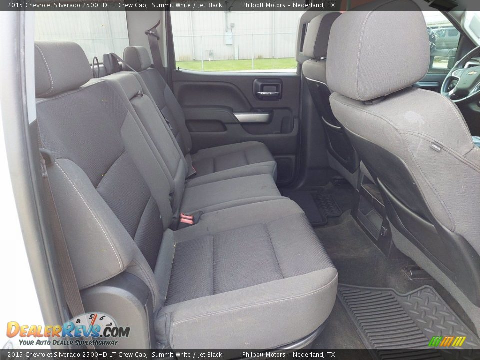 Rear Seat of 2015 Chevrolet Silverado 2500HD LT Crew Cab Photo #24