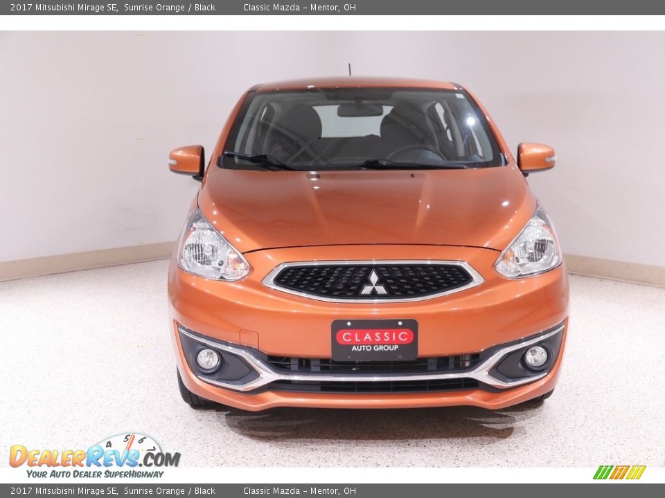 2017 Mitsubishi Mirage SE Sunrise Orange / Black Photo #2