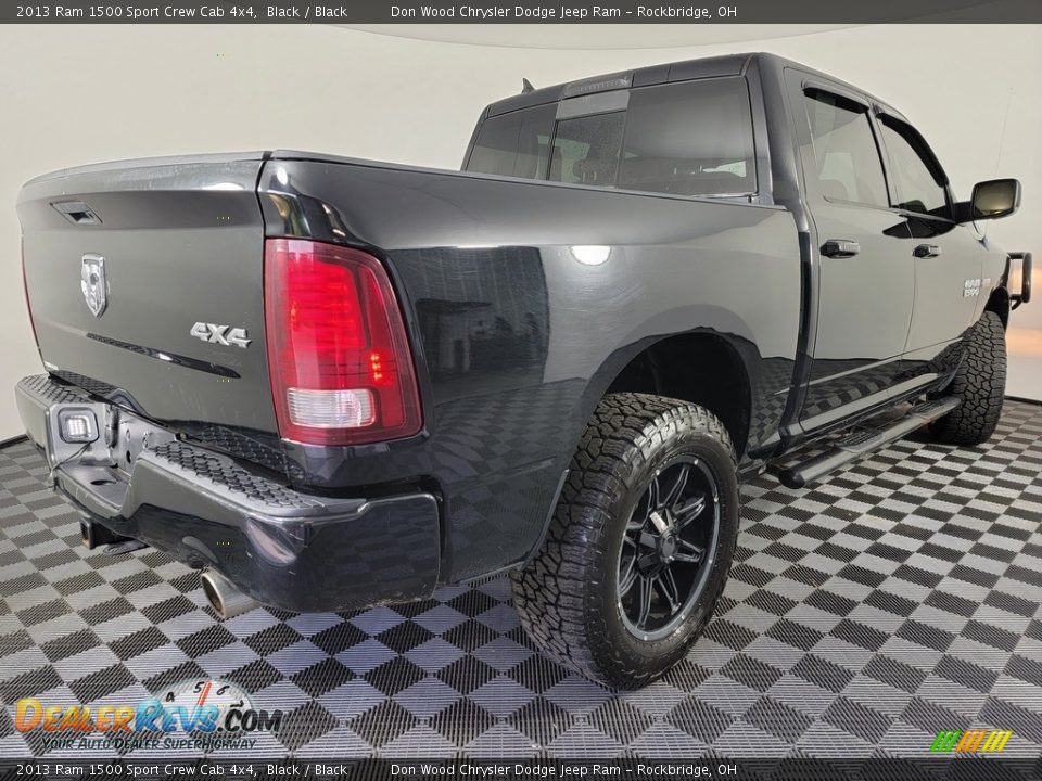 2013 Ram 1500 Sport Crew Cab 4x4 Black / Black Photo #8